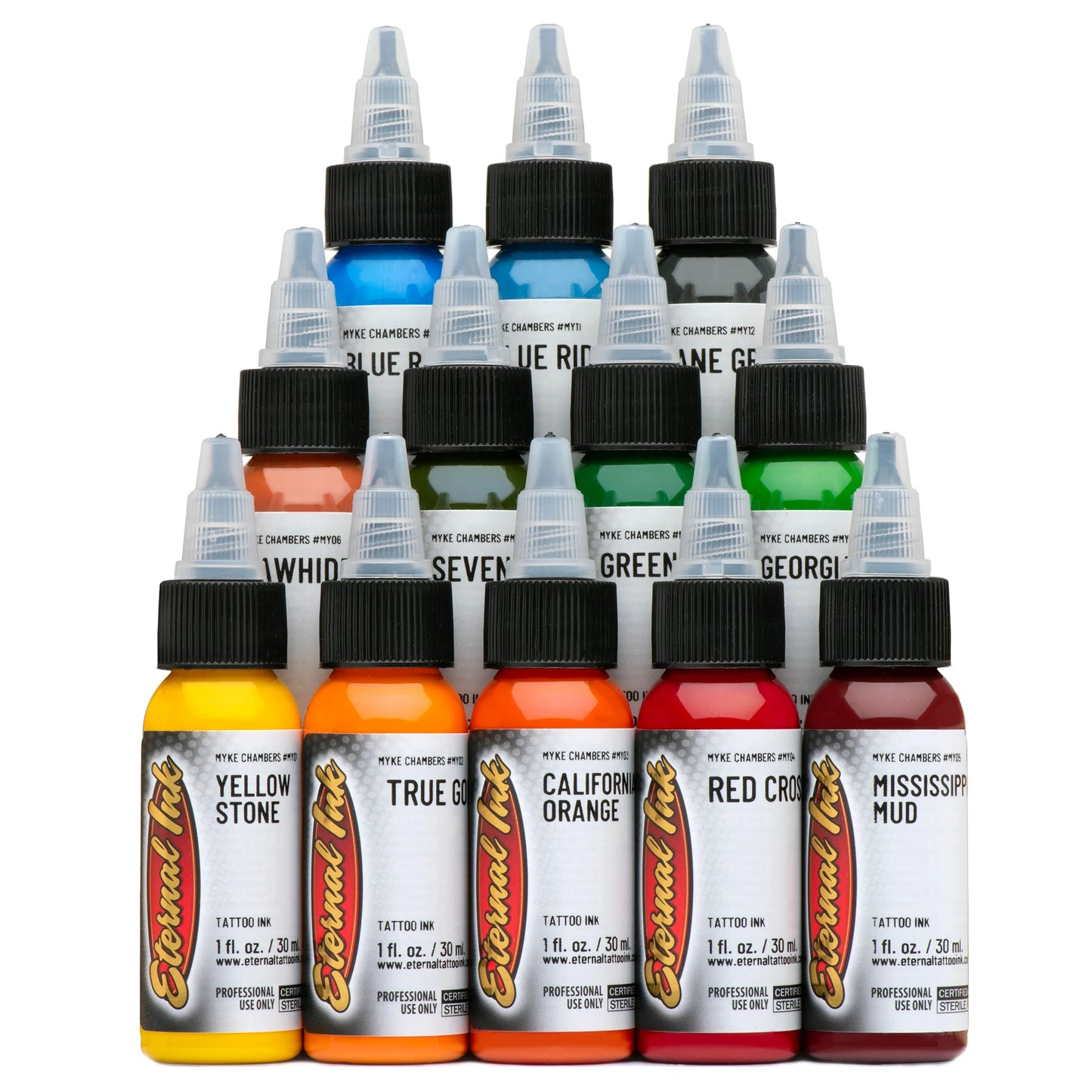 Myke Chambers Signature Series Set 12 Bottles | USA Eternel Colors