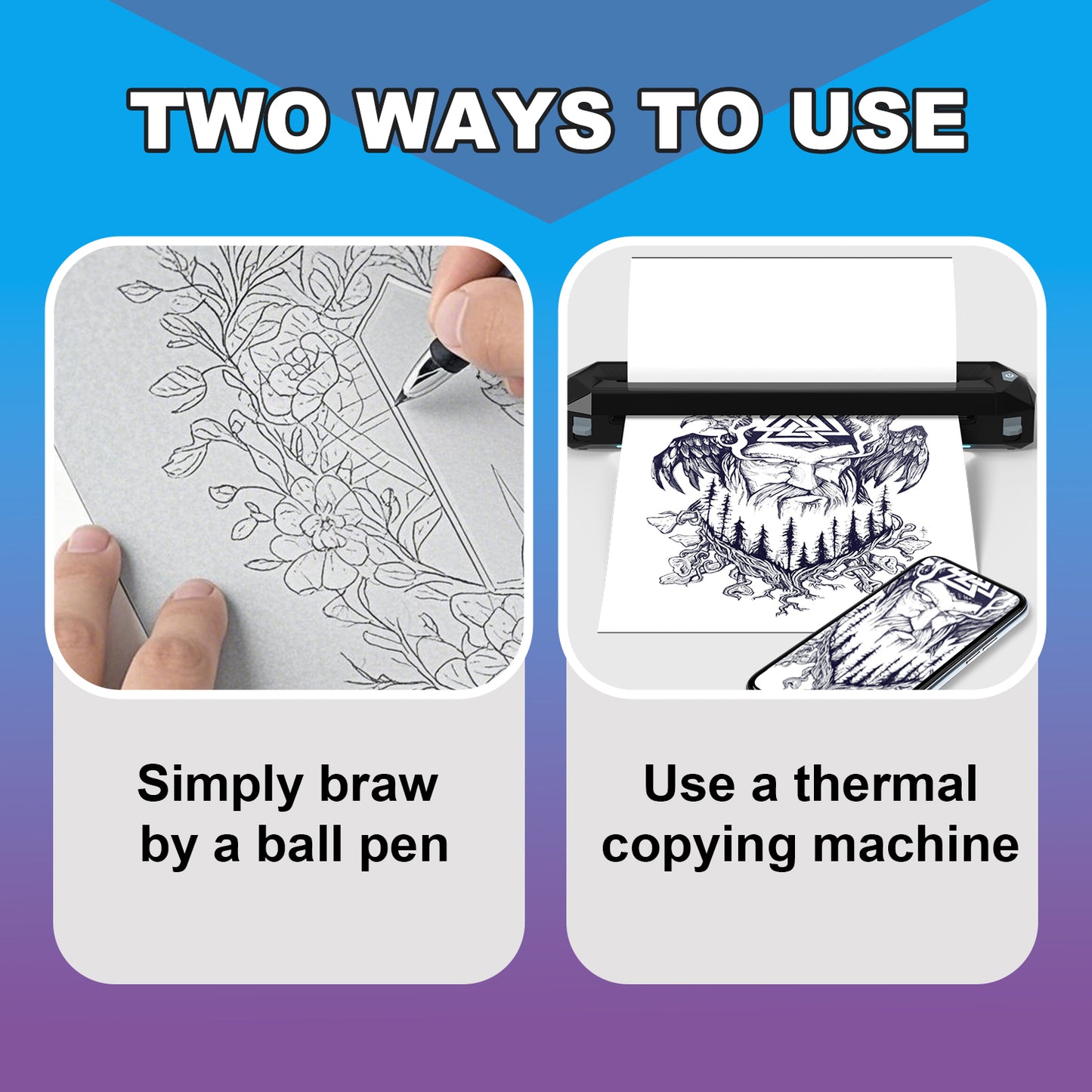 TATTOO KVM | Transfer stencil paper 100pcs