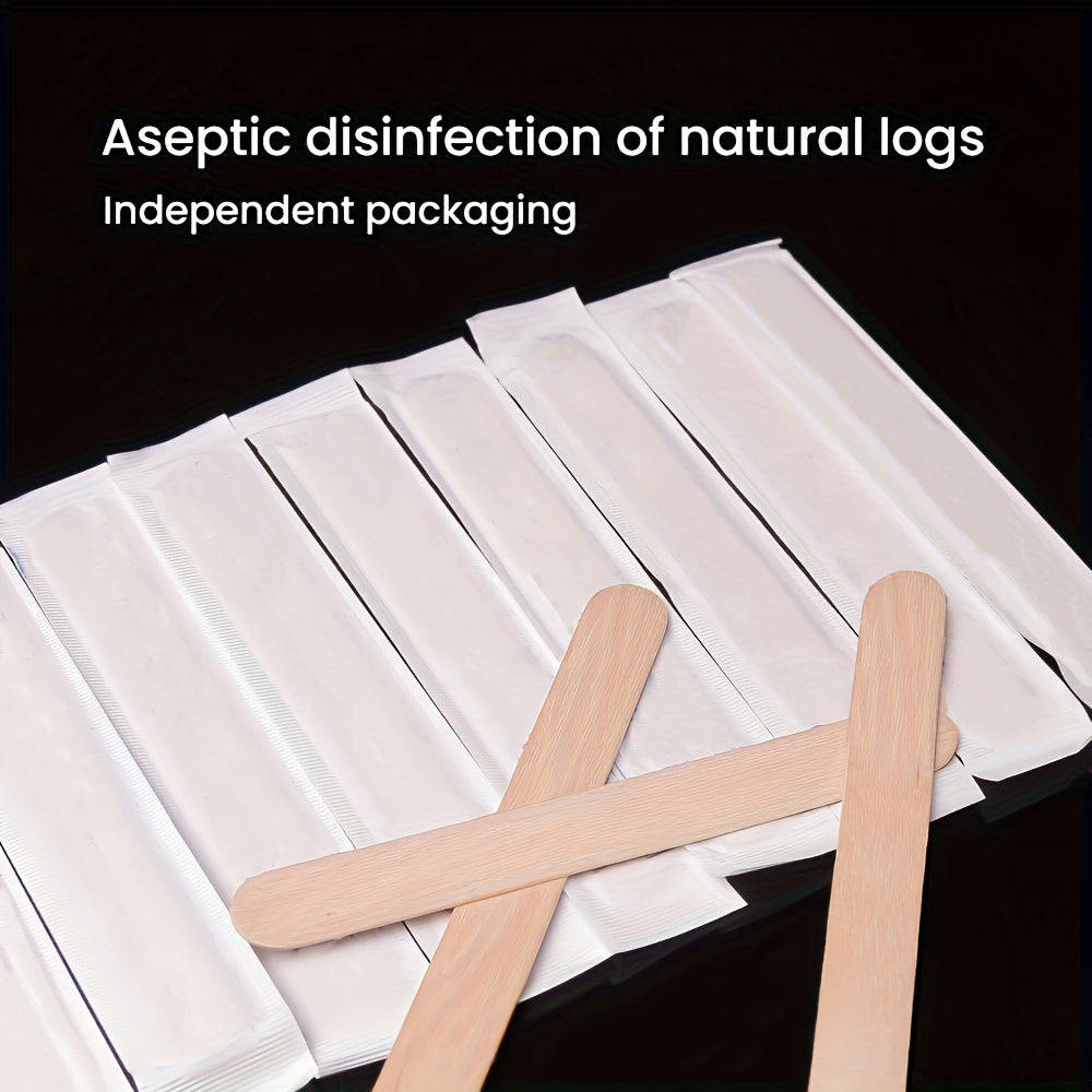 Individually wrapped wooden spatulas