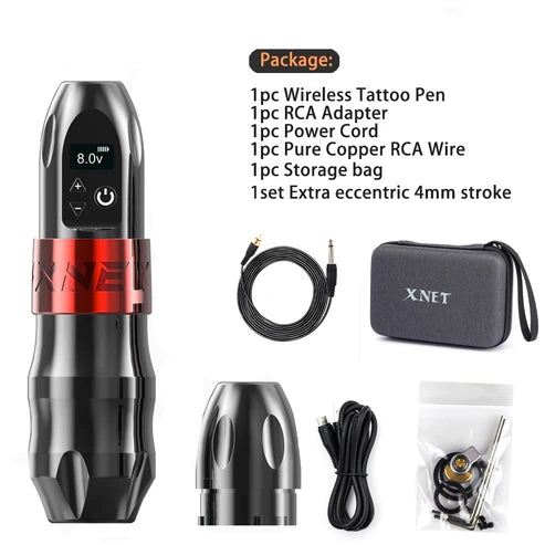 XNET TITAN Ambition Wiraless 4mm Black | новото поколение безжична машина за татуиране