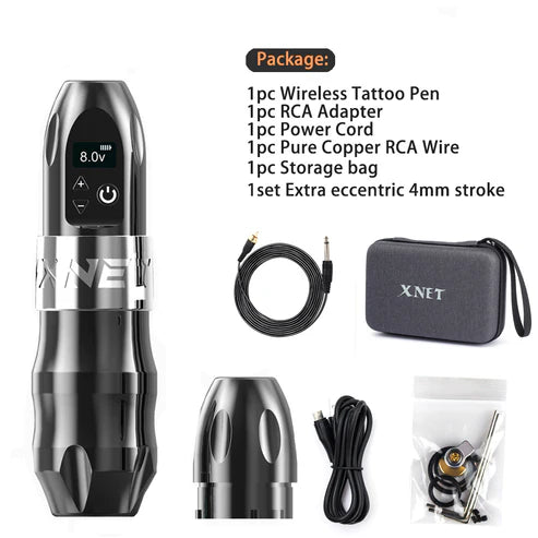 XNET TITAN Ambition Wiraless 4mm Black | новото поколение безжична машина за татуиране