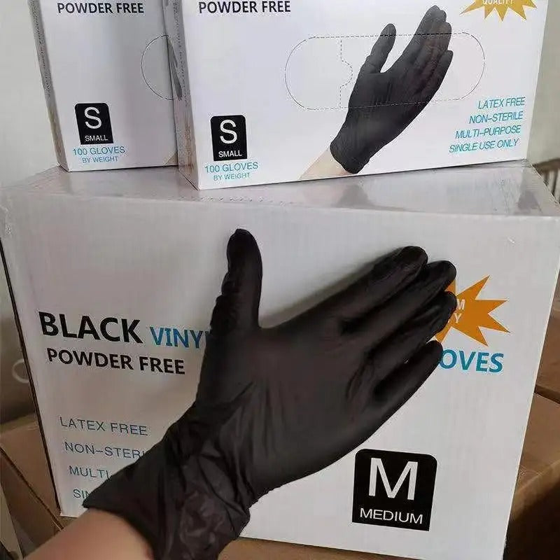 Black Vinyl/Nitrile Gloves 100pcs | Black Vinyl/Nitrile Gloves 100pcs