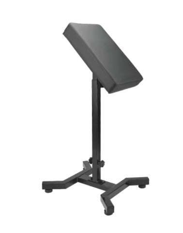 Adjustable tattoo armrest in black color with sturdy construction