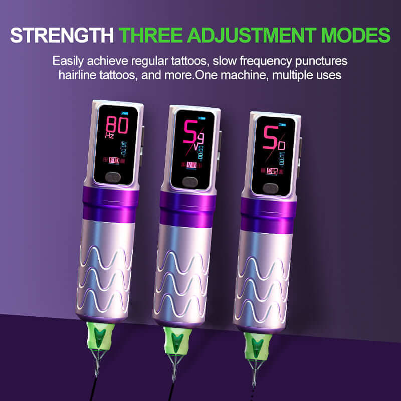 OG PIONEER-FURY 1.47-inch Color Screen Wireless Tattoo Pen | новото поколение безжична машина за татуиране
