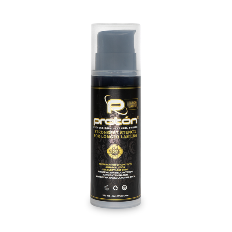 AIRLESS SYSTEM Proton Professional Stencil Black Label 250ml | Transfer Gel Stencil