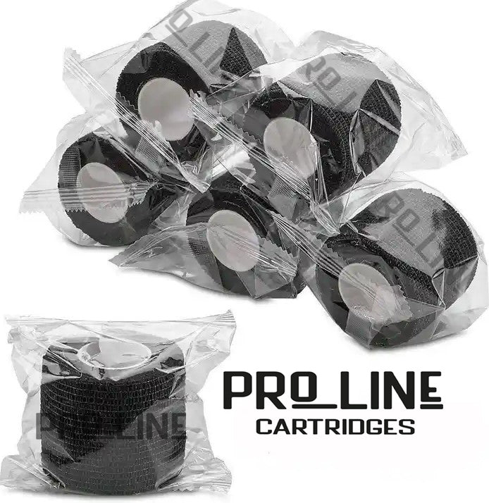 Photograph of a few black waterproof elastic bands. Each band is 5 cm wide, 4.5 meters long.