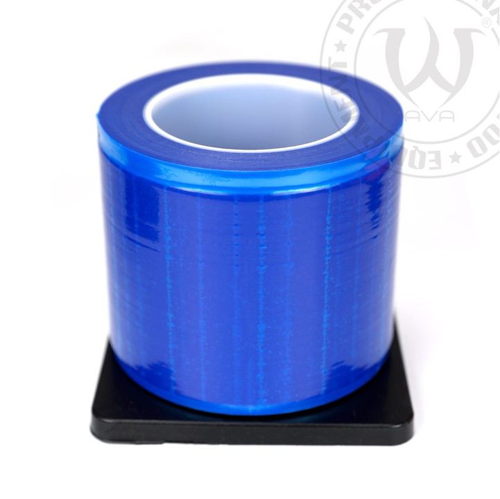Image of the blue AVA disposable protective film.