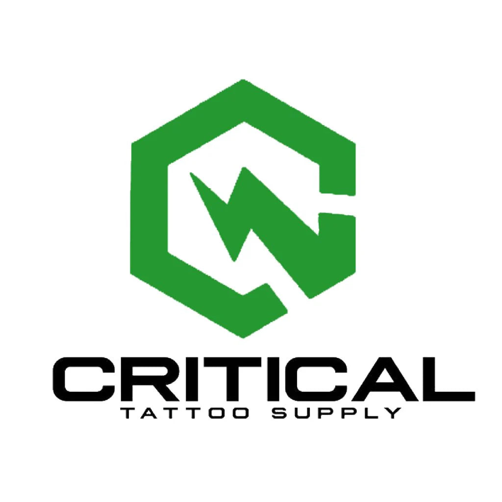 Critical Tattoo Supply logo representing the brand’s professional tattoo equipment.