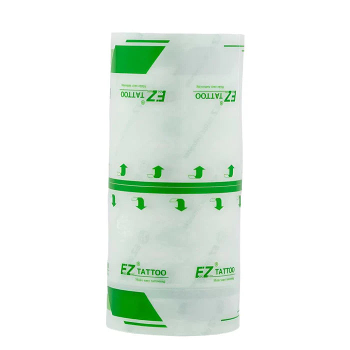 EZ Derm Defender single roll with green branding, ideal for tattoo protection and healing.