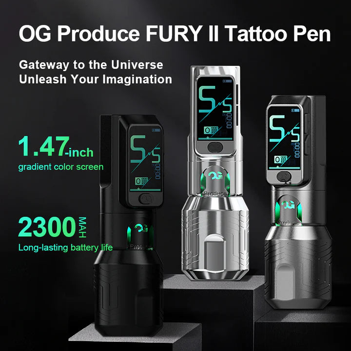 OG FURY Ⅱ 4.2mm Stroke Wireless Tattoo Pen | new generation wireless tattoo machine