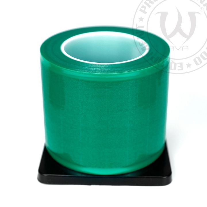 Image of the green AVA disposable protective film.