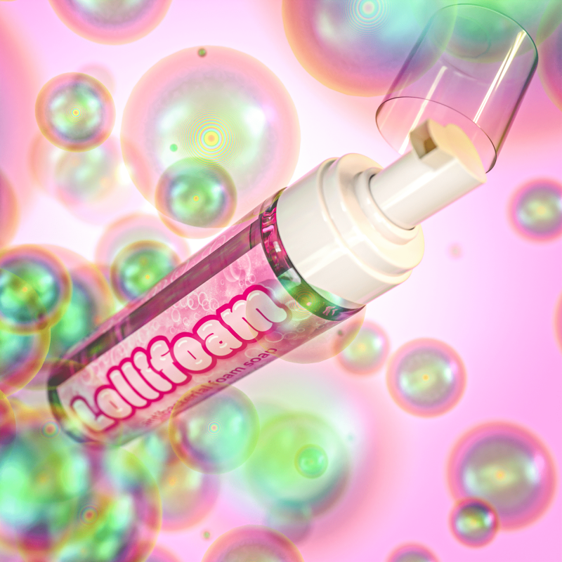 LOLLIFOAM – high-quality foam soap for tattoos with aloe vera and echinacea extracts.