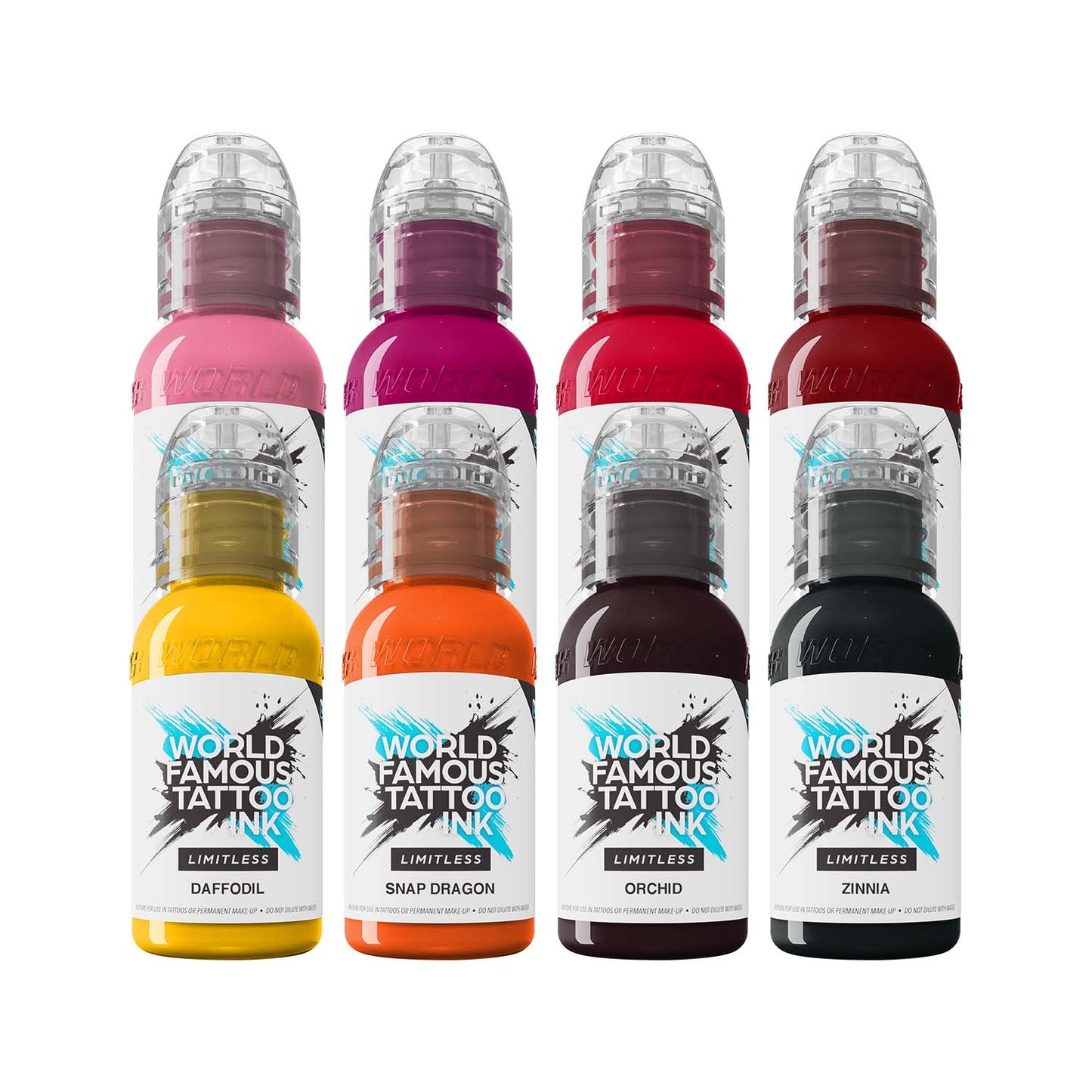 World Famous Limitless Tattoo Ink | Ryan Smith Flower Set - 8x 30 ml