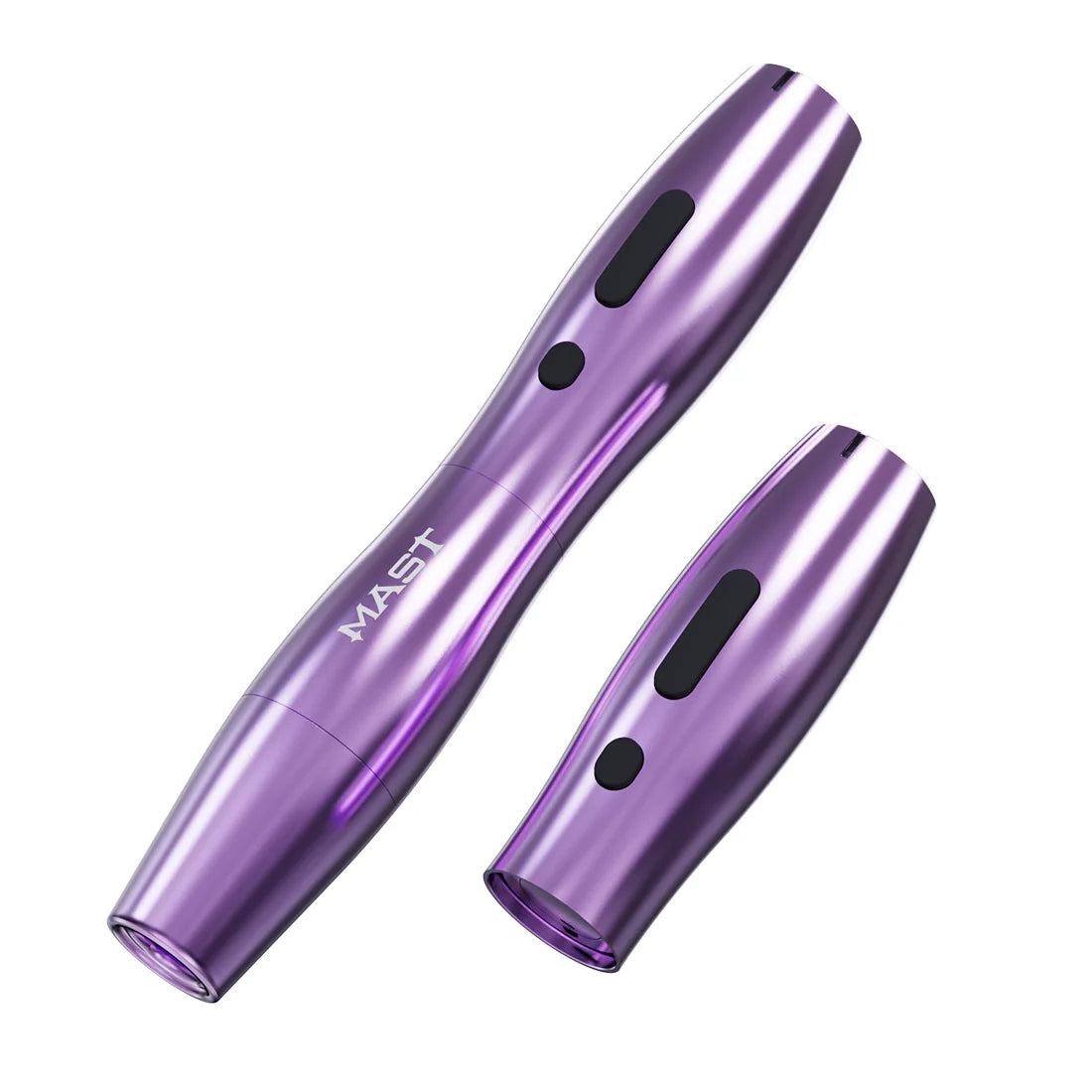 Mast P20 PMU pen in purple used during a PMU session with precise application.