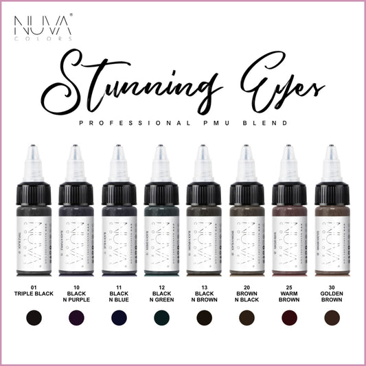 Nuva Colors - Eyeliner Collection Set - 8x15ml (Reach) | Eyeliner Collection Set - 8x15ml
