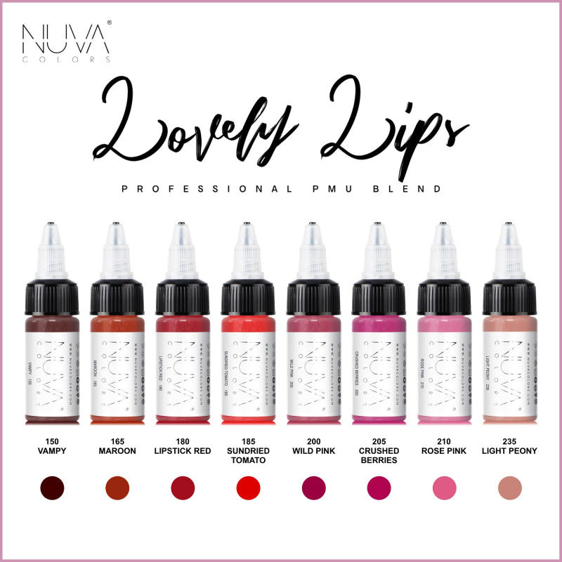 Nuva Colors - Lip Collection Set - 8x15ml (Reach) | Колекция комплект за устни - 8x15мл