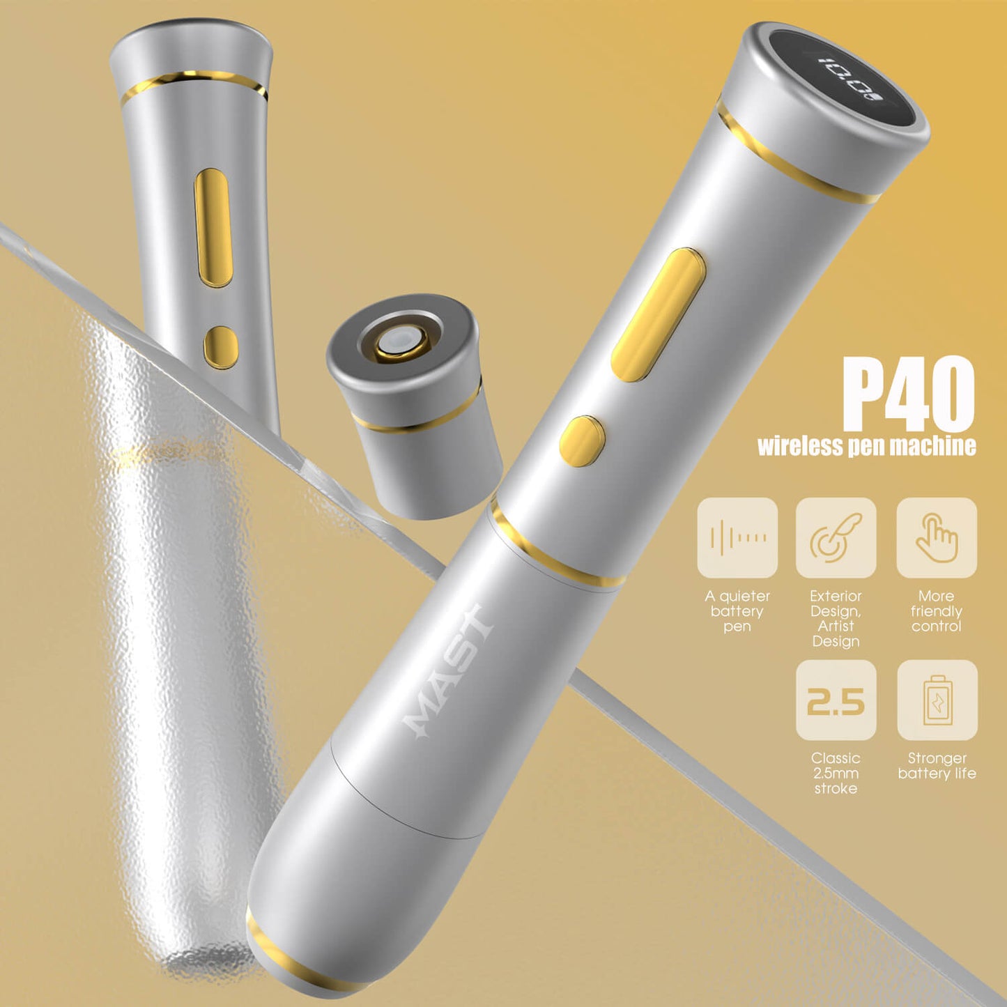 Tattoo Kit | Dragonhawk Mast P40 Wireless PMU Professional Bundle Ocean Heart