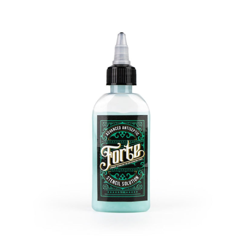 Panthera Gel Stencil Forte bottle, high-quality stencil transfer gel with antibacterial properties, made in Italy.