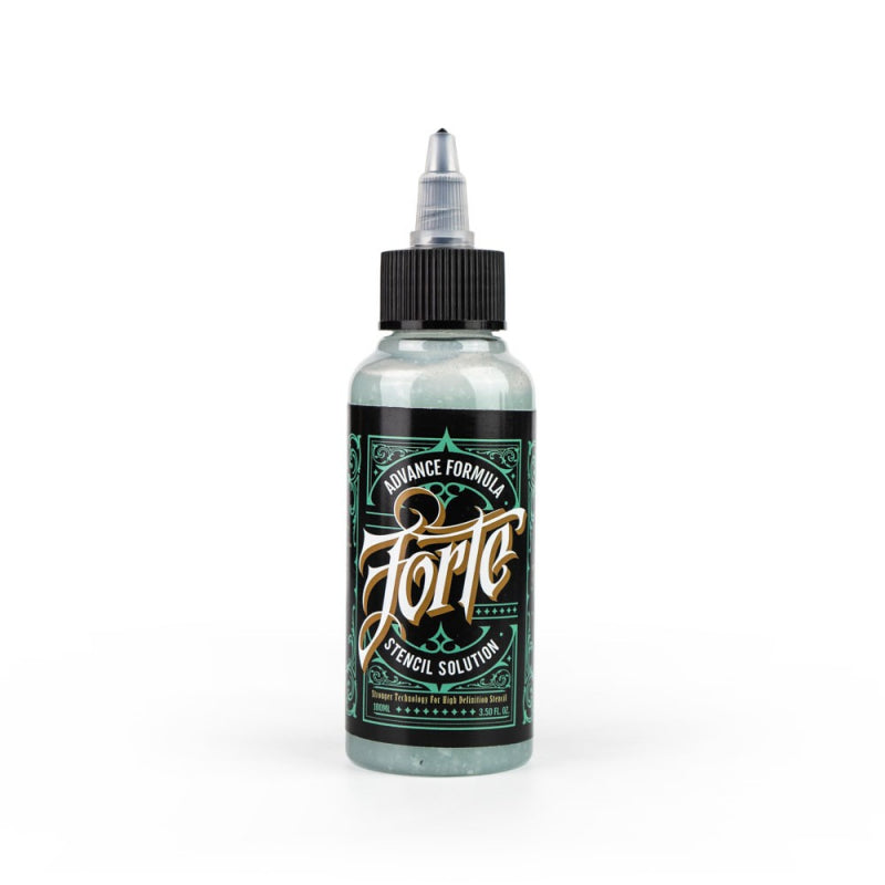 Panthera Gel Stencil Forte bottle, high-quality stencil transfer gel with antibacterial properties, made in Italy.