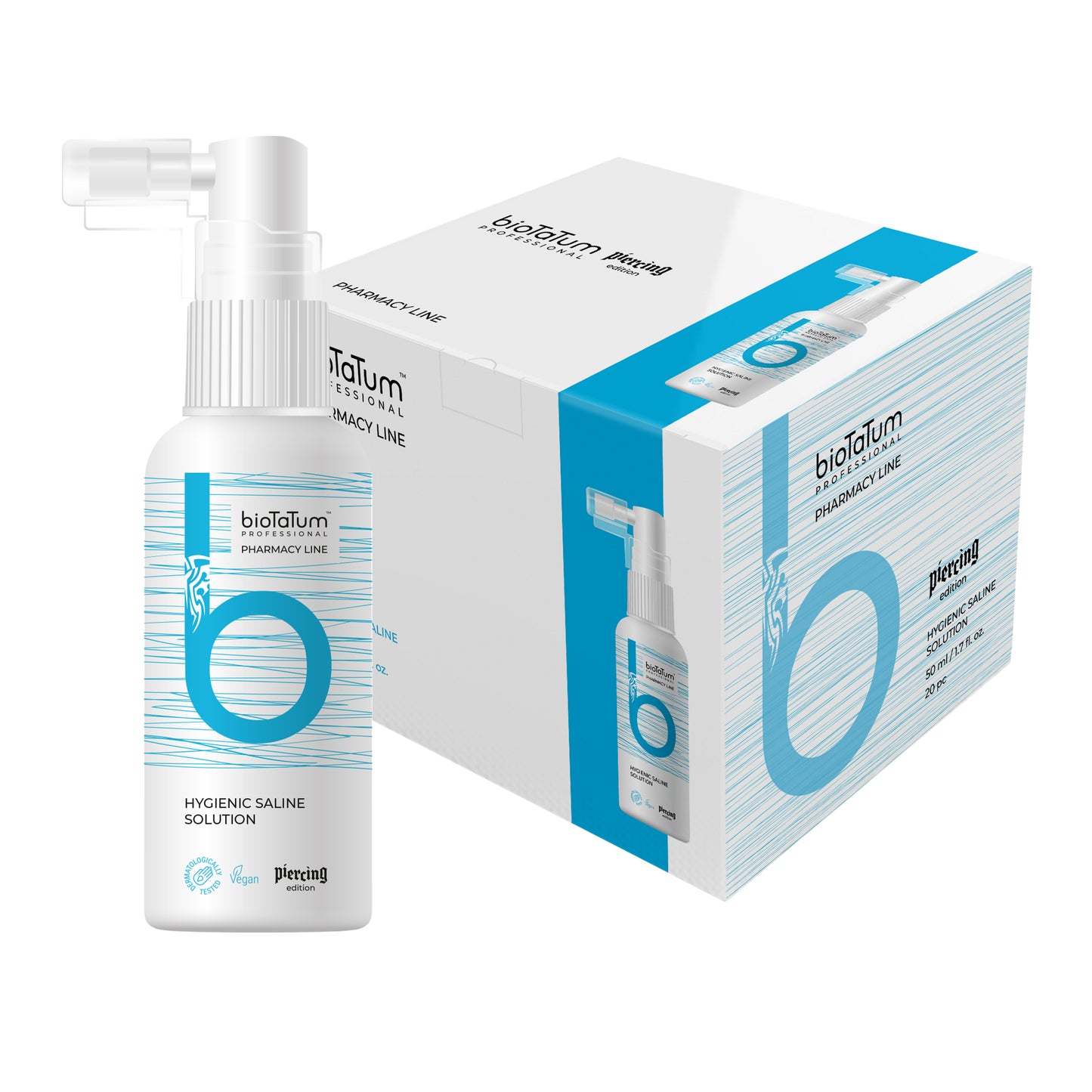 Piercing cleaning solution 50ml bottle and box