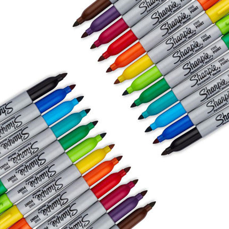 Sharpie fine point markers, ideal for detailed work and versatile marking, featuring eco-friendly ink.