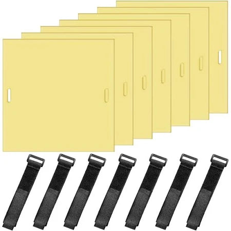 Pack of seven silicone practice skins with armbands for tattoo artists