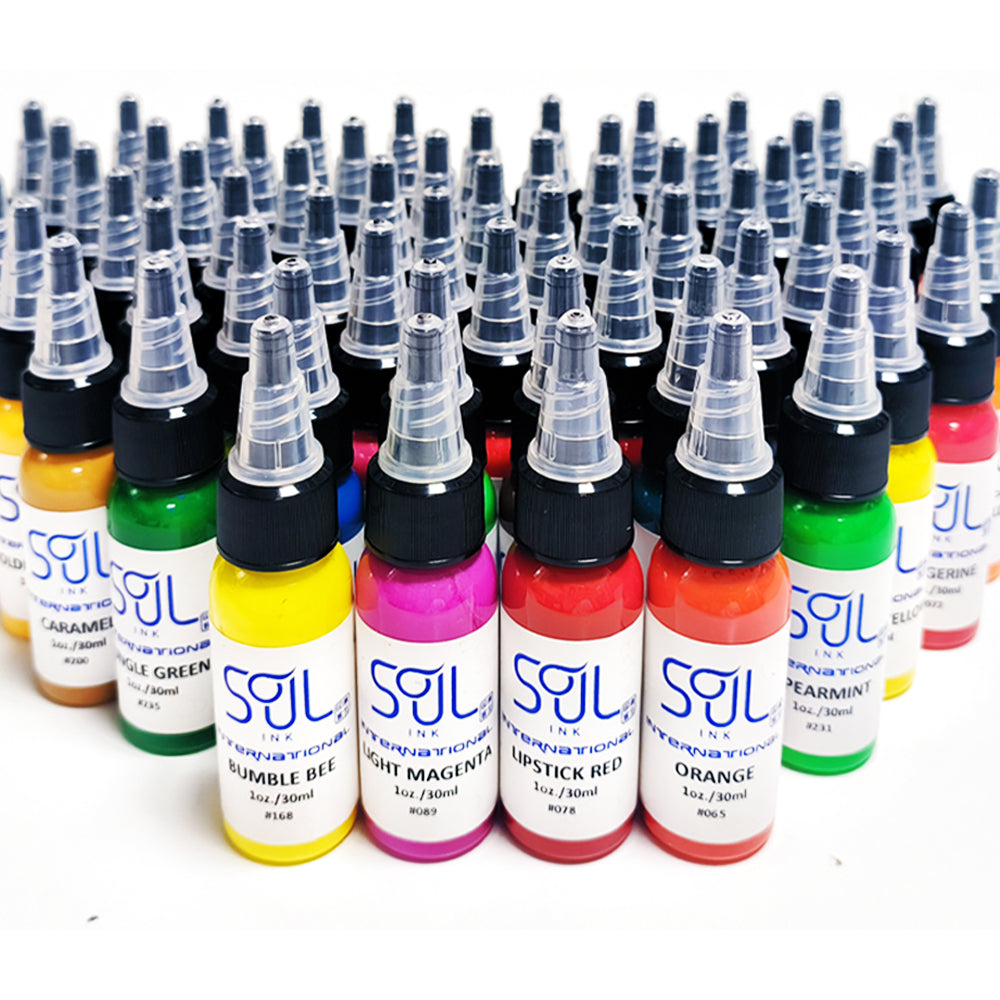 Soul Ink Mountain Series Tattoo Ink – REACH-compliant, vegan, and cruelty-free tattoo ink, ensuring safety and ethical artistry. Perfect for professional use.