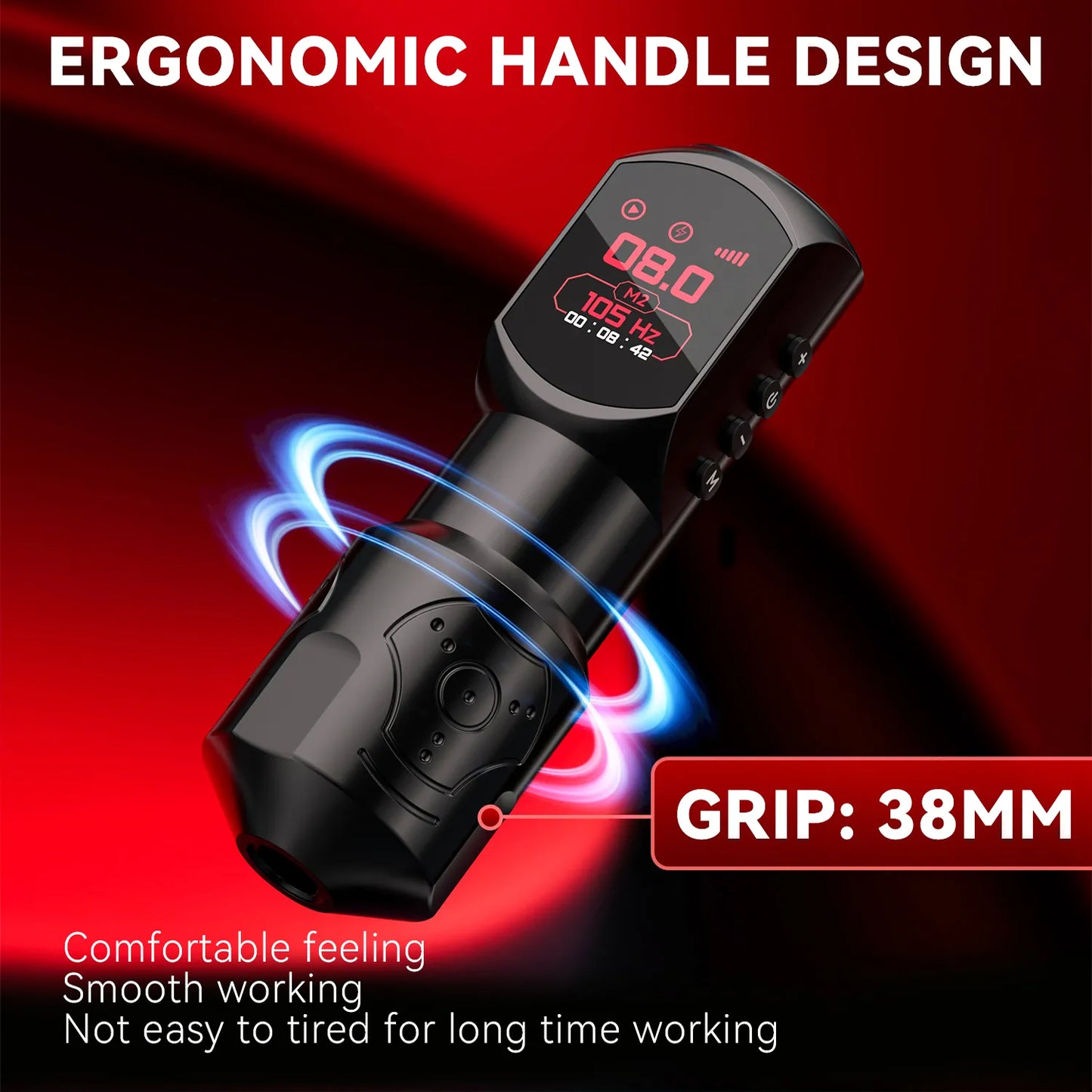 4.0mm Stroke Wireless Tattoo Machine Pen | За начинаещи тату артисти