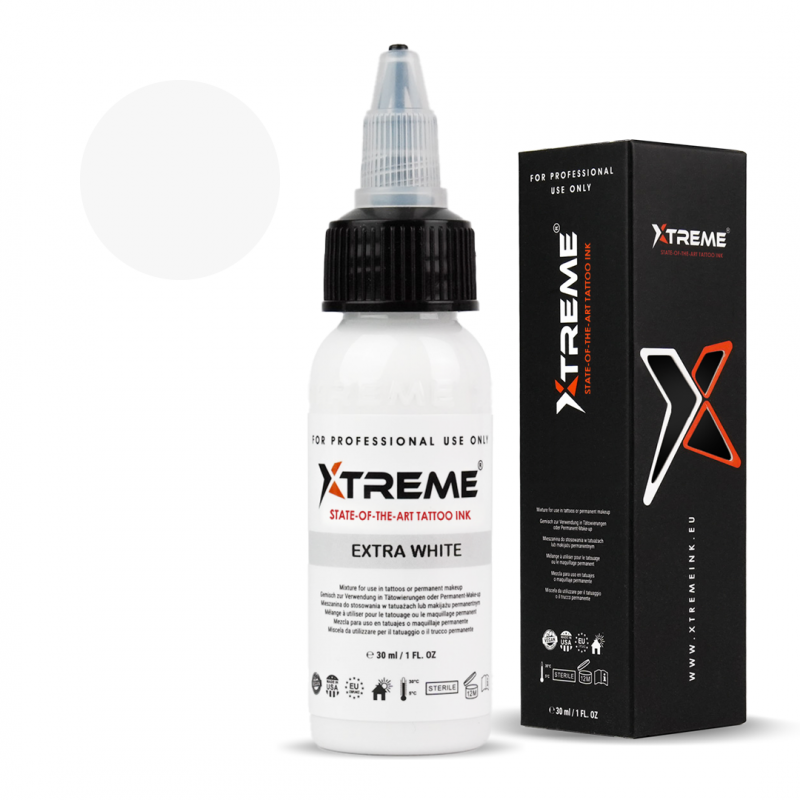 Xtreme Ink REACH-compliant tattoo pigment, offering vibrant and high-quality colors with smooth application and quick healing, suitable for professional tattoo artists.