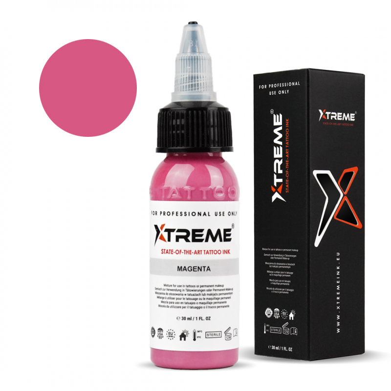 Xtreme Ink REACH-compliant tattoo pigment, offering vibrant and high-quality colors with smooth application and quick healing, suitable for professional tattoo artists.