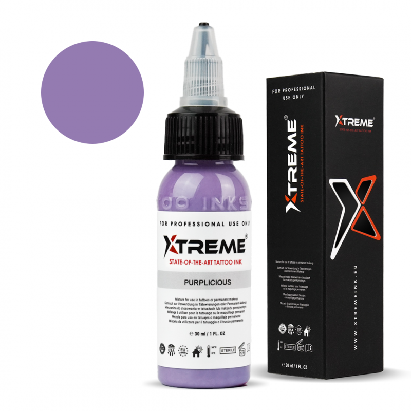 Xtreme Ink REACH-compliant tattoo pigment, offering vibrant and high-quality colors with smooth application and quick healing, suitable for professional tattoo artists.