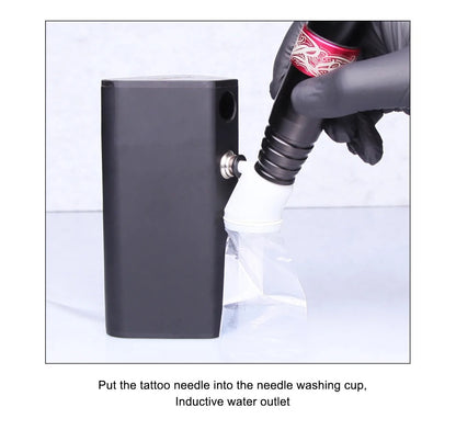 Tattoo needle cleaning machine