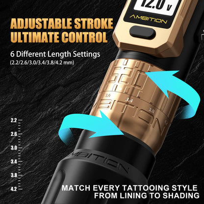 Ambition Soldier Pro 520 | 6 Strokes Length 2.2mm-4.2mm (Dual  Batteries)