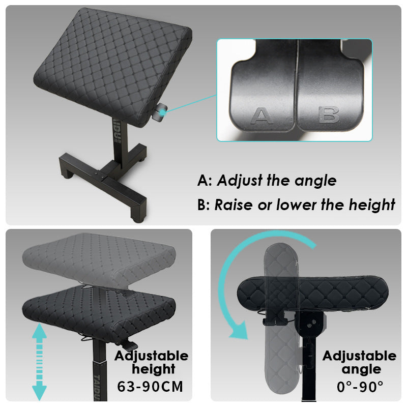 OZER Professional Adjustable Armrest with Stitched Cushion