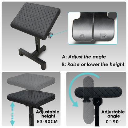 OZER Professional Adjustable Armrest with Stitched Cushion