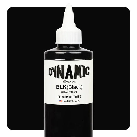 Dynamic Black Color Premium Tattoo Ink – професионално черно мастило за татуировки, Made in USA.