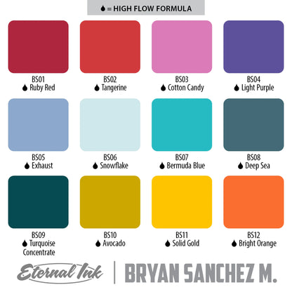 Bryan Sanchez M. Set 12 Bottles | USA Eternal Colors