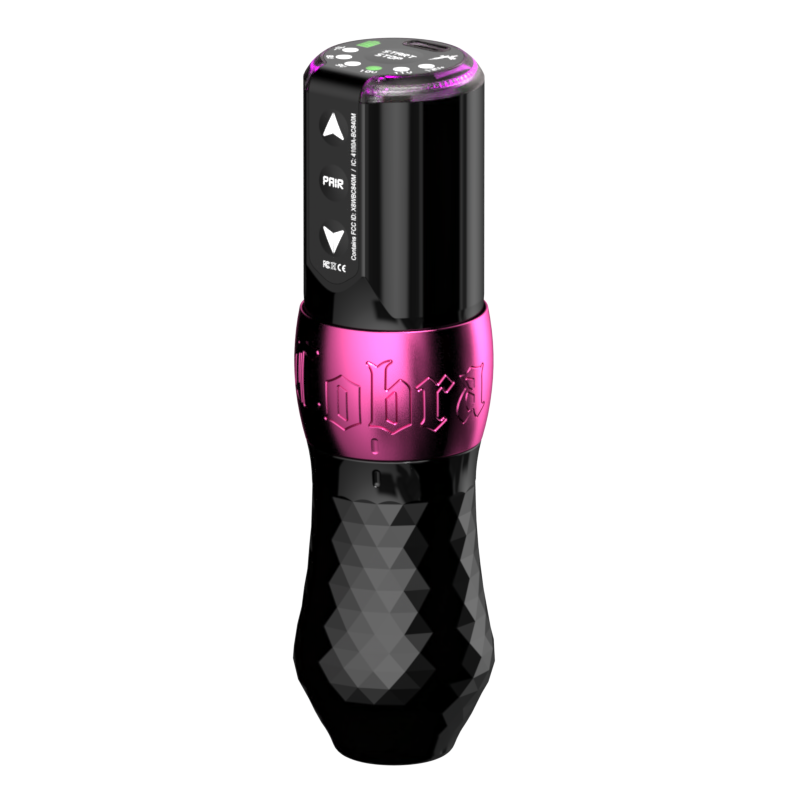 Ink Machines - Cobra Tattoo Machine For Universal Cartridges - Seductive pink 37mm