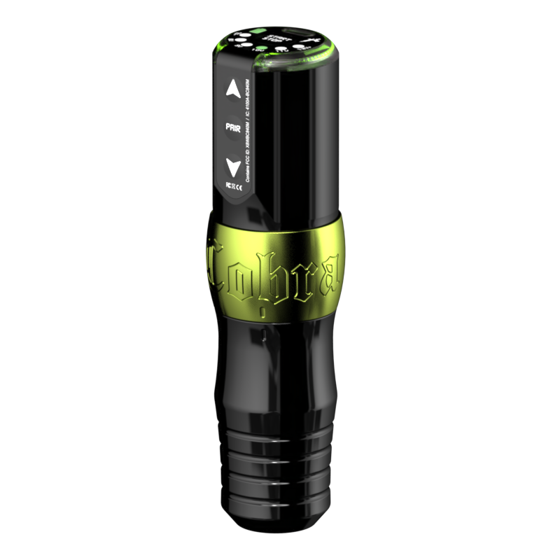 Ink Machines - Cobra Tattoo Machine For Universal Cartridges - Slime Green 30mm