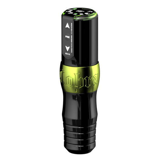 Ink Machines - Cobra Tattoo Machine For Universal Cartridges - Slime Green 30mm