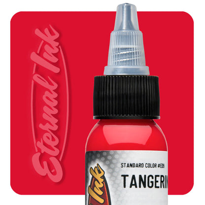 A very vibrant, poppy-red pink with a slightly orange tint.
