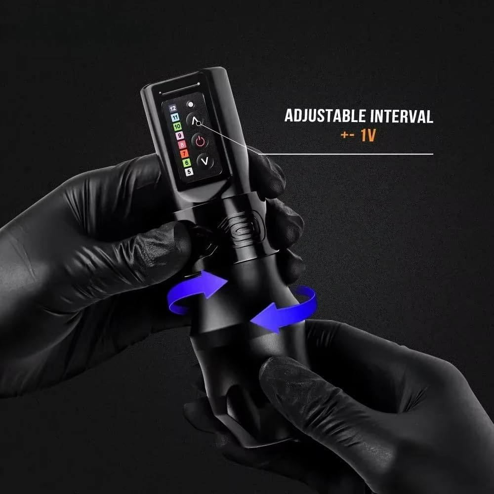 Cordless professional tattoo machine | set with 2 batteries