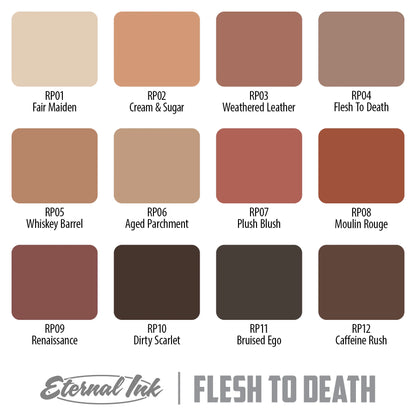 Flesh to Death Set 12 Bottles | USA Eternel Colors