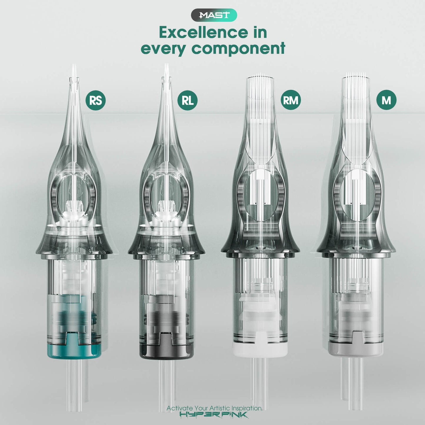 Simplified Appearance: Hyperink features a simpler appearance with elegant contours and an ergonomic design that ensures easy locking of the cartridge to the machine