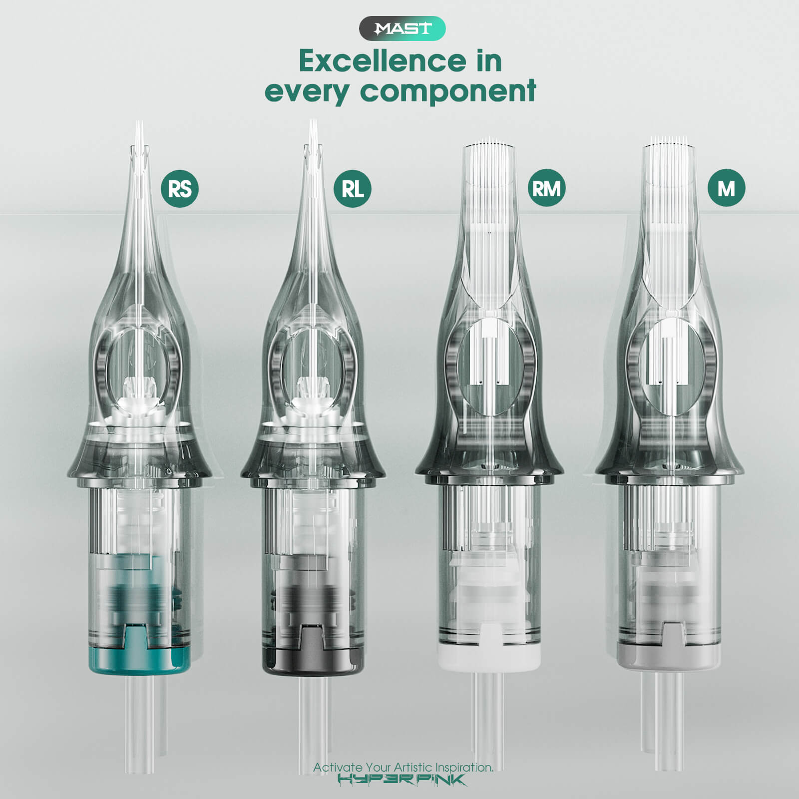 Simplified Appearance: Hyperink features a simpler appearance with elegant contours and an ergonomic design that ensures easy locking of the cartridge to the machine