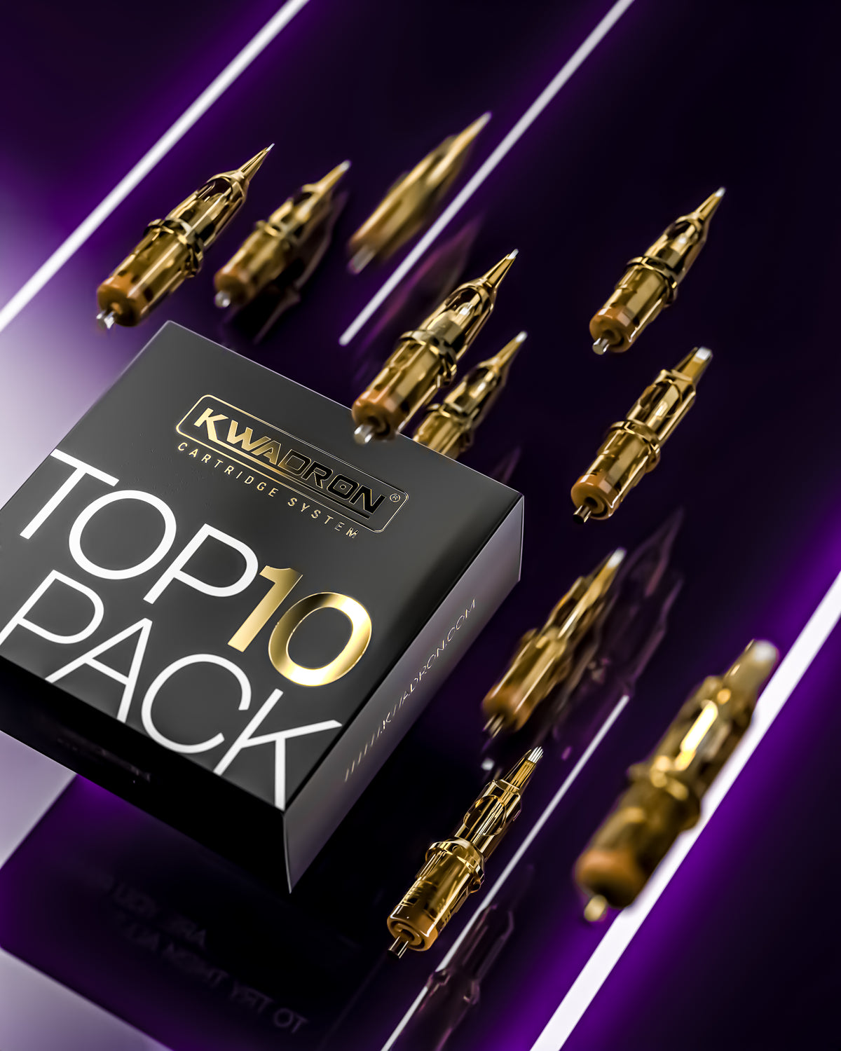 Kwadron Top 10 комплект с черна кутия тату картриджи