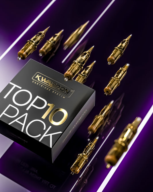 Kwadron Top 10 комплект с черна кутия тату картриджи
