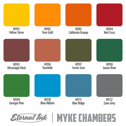 Myke Chambers Signature Series Set 12 Bottles | USA Eternel Colors