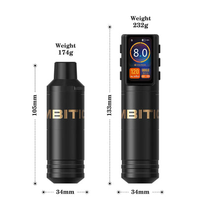 Ambition Ninja Max+ | Wireless Tattoo Pen Machine (Dual Batteries)