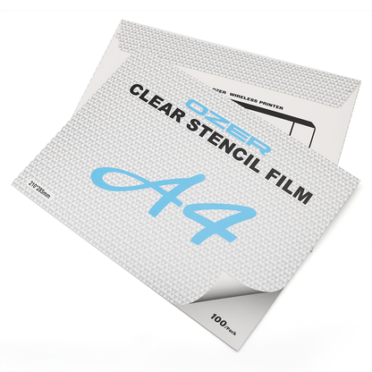 OZER Clear Stencil Film | Transparent foil for stencils A4